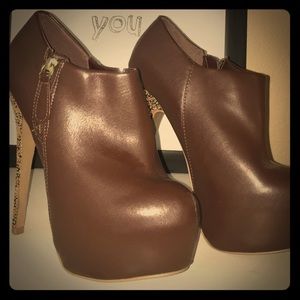 Black Sky high bedazzled booties